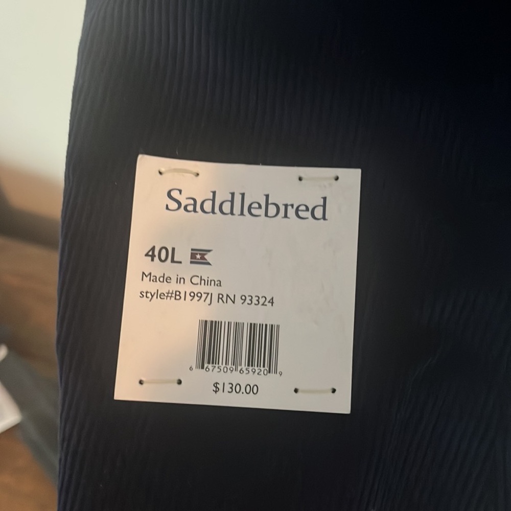 Blue saddlebred corduroy jacket 40L - Picture 4 of 4